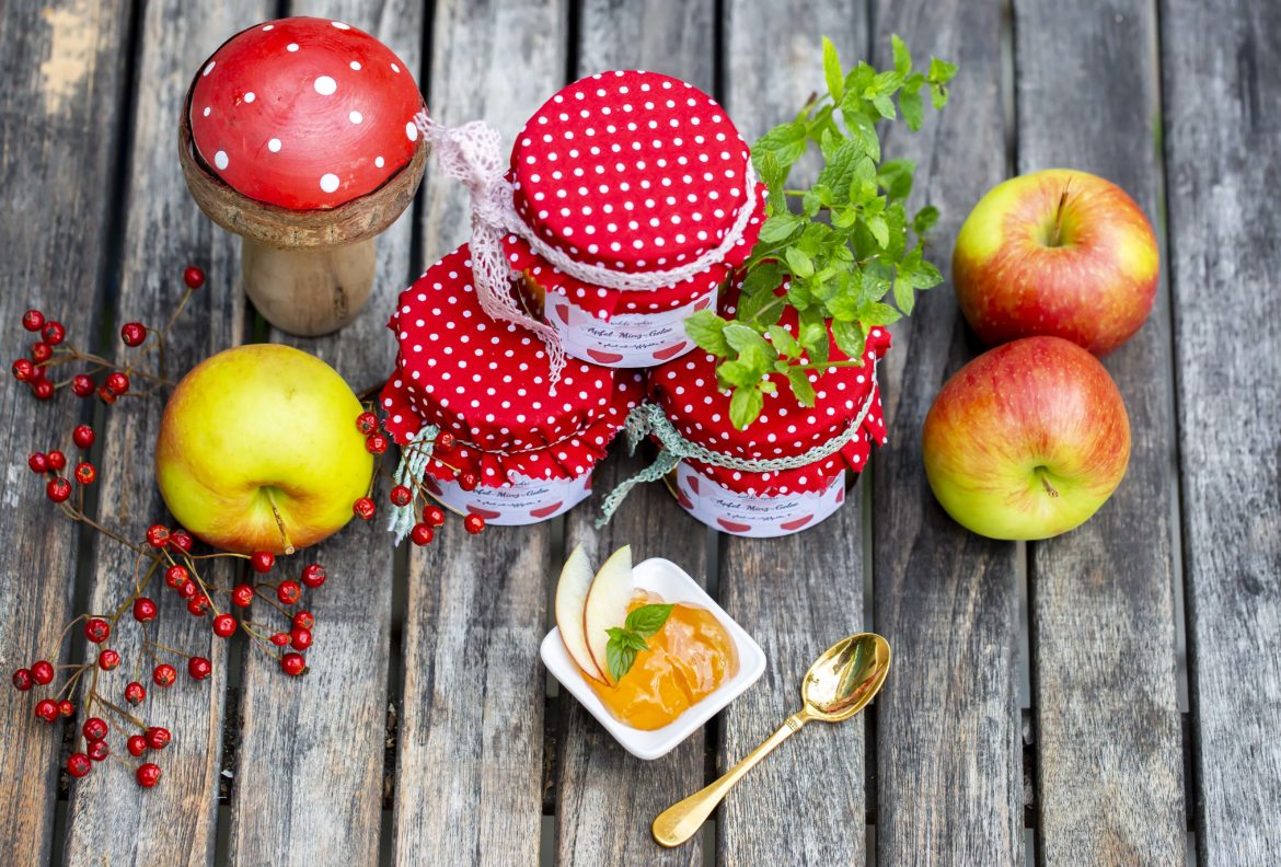 Apfel-Minz-Gelee natürlich geliert mit Apfelpektin | Wilde Möhre Blog Blog