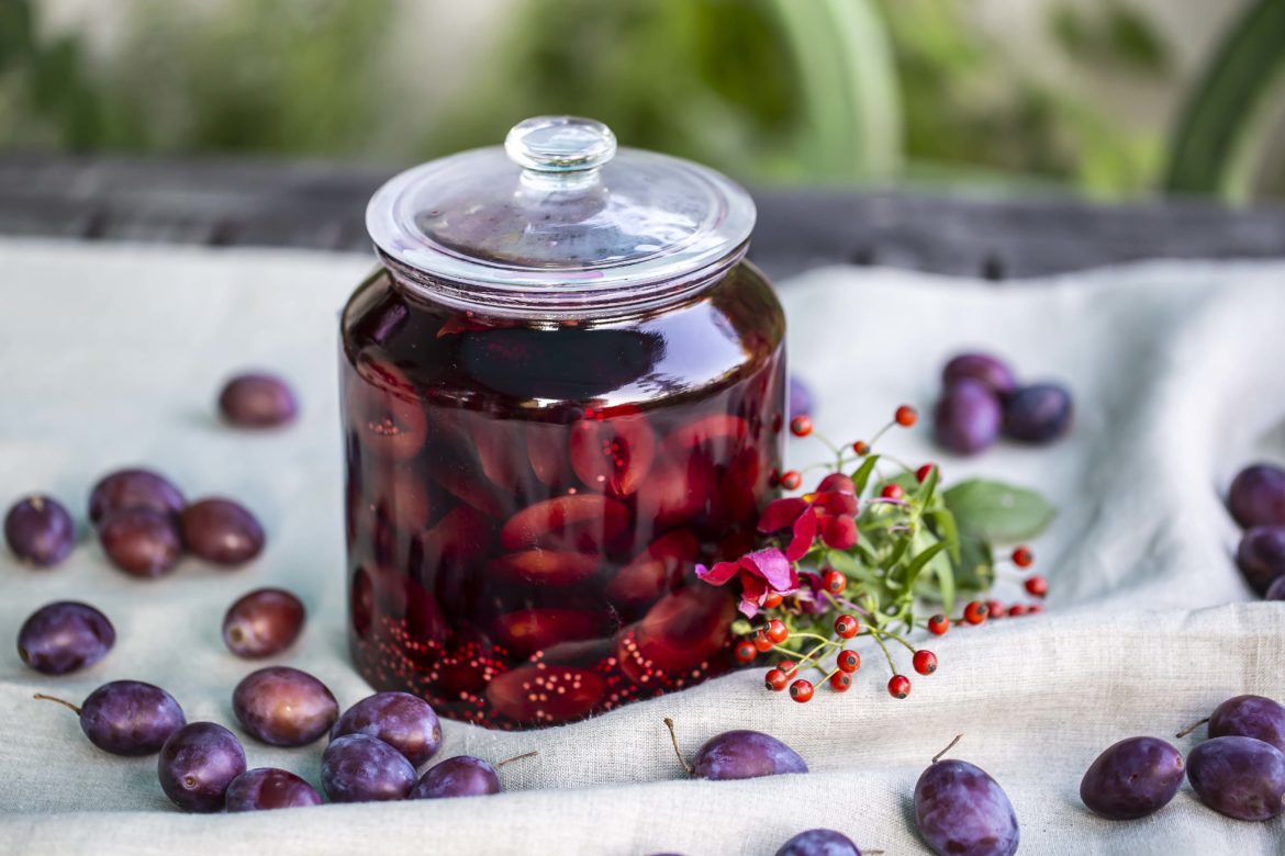 Rotwein Zwetschken mit Balsamico #zwetschken #zwetschgen #powidl