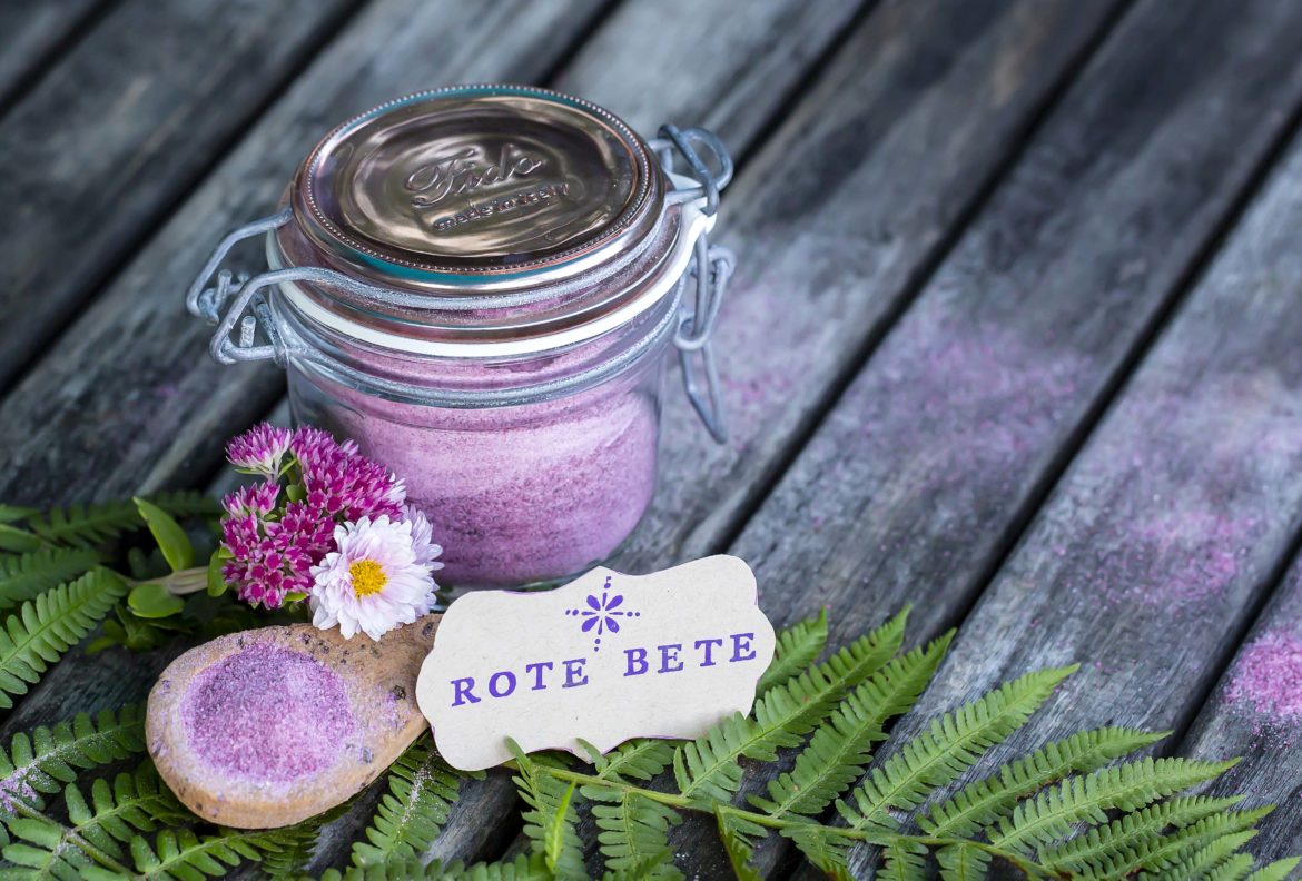 Rote Bete Gemüsesalz. Pink Salt.